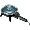 Brentwood SK-45 6" Non-Stick Electric Skillet with Glass Lid, Black,