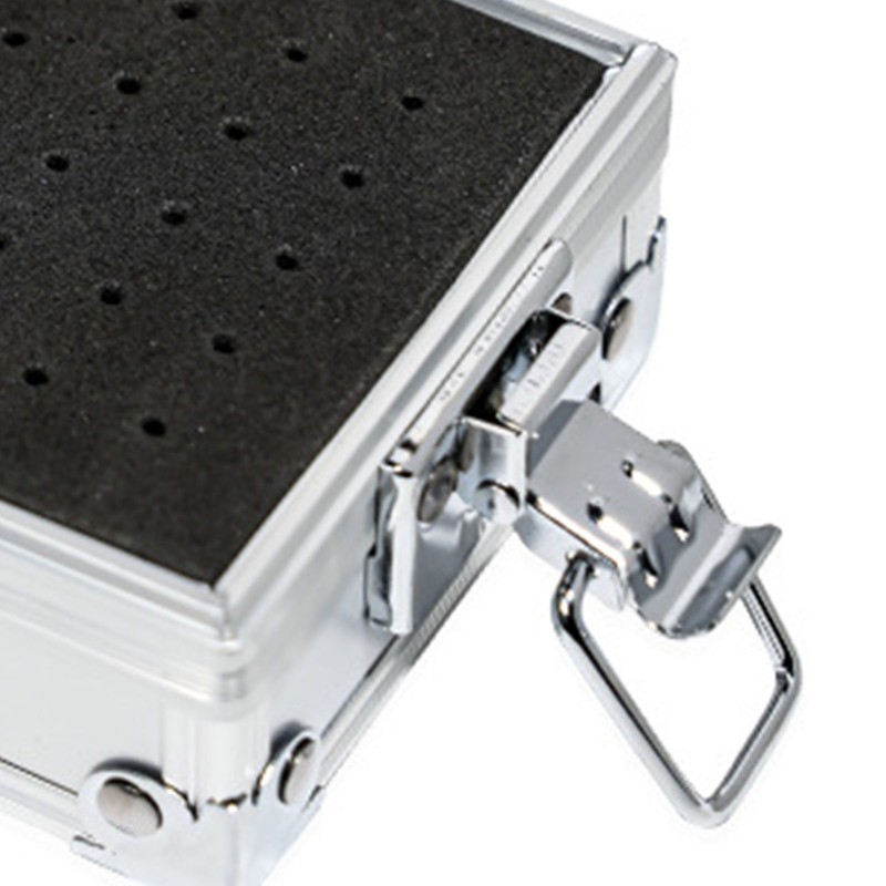 Nail Drill Bit Holder Case 25 Holes Transparent Flip Cover