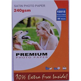 50 Sheets 6x4 240gsm Satin Photo Paper