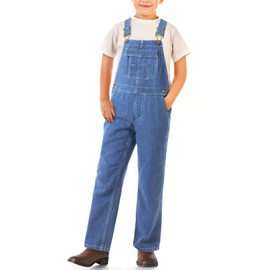 HISEA Boys' Bib Overalls Size 6, Boys Youth Relaxed Fit Overall with Adjustable Straps and Convenient Tool Pockets