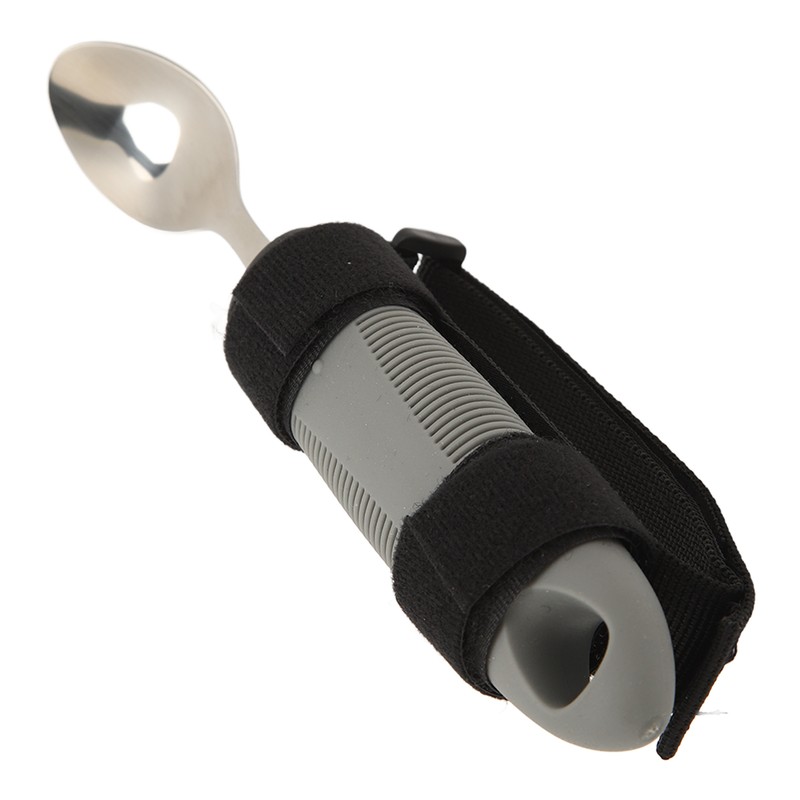 Eating Aids Spoon Stainless Steel Antislip Easy to Grip Adaptive