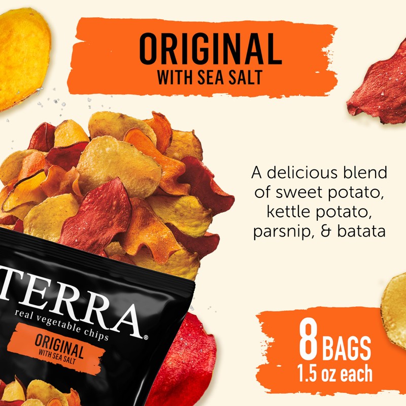 Terra Vegetable Chips, Original with Sea Salt Vegetable Chips, 1.5