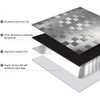 XUANINY Peel and Stick Metal Backsplash Tiles, Self Adhesive Aluminum