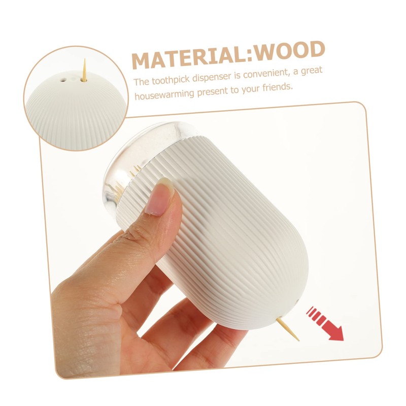 ORFOFE 1 Set Double Headed Toothpick with Convenient Box Light