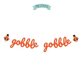 Gobble Gobble Banner - Thanksgiving Banner - Friendsgiving Banner