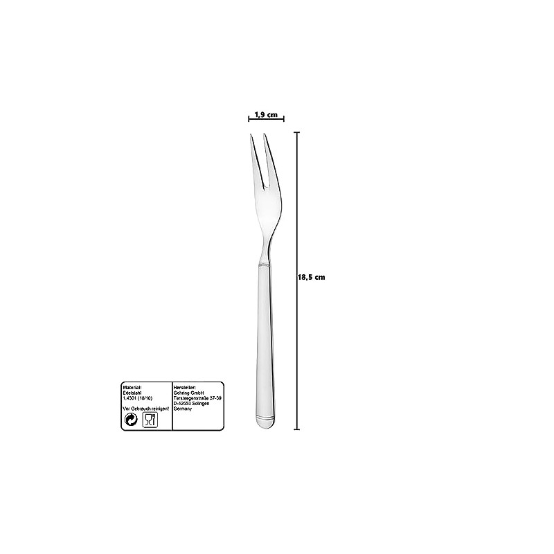 SOLINGEN | GEHRING Slicing Fork Set of 2 Serving Forks