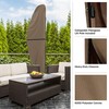 Pure Garden Offset Outdoor Umbrella Cover - Heavy-Duty Waterproof Protection