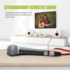 GearIT XLR to XLR Microphone Cable (3 Feet, 10 Pack) XLR Male to Female Mic Cable 3-Pin Balanced Shielded XLR Cable for Mic Mixer, Recording Studio, Podcast - Multi Colored, 3Ft, 10 Pack