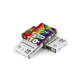 PURIZE® Activated Carbon Filter XTRA Slim Size | Pack of 10 | Rainbow | Diameter 5.9 mm Premium Filter - Activated Carbon on Coconut Base