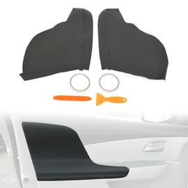 HECASA Door Panel Armrest Cover Compatible with 2011 2012 2013 2014 2015 2016 2017 Honda Odyssey Vinyl Microfiber Leather PVC Door Armrest Replacement Dark Gray (Installation Tool Included)