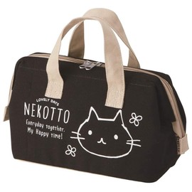 Skater KGAF1-A Canvas Insulated Lunch Bag, Handbag, Cat