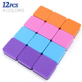 Magnetic Whiteboard Eraser,12 Pcs Mini Dry Erase Erasers,Whiteboard Eraser for Classroom, Home, and Office