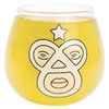 Sunart SAN3613 Funny Tableware, STRONGEST Maskman, Wobble Glass, Transparent