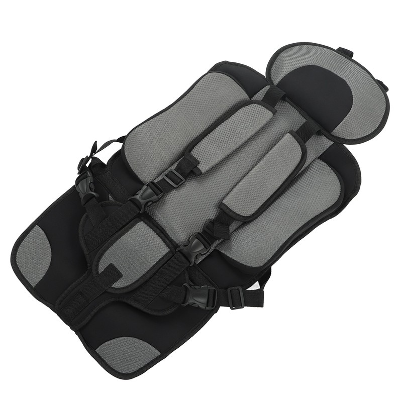Children Safety Seat Simple Car Portable Seat Foldable Adjustable Strap