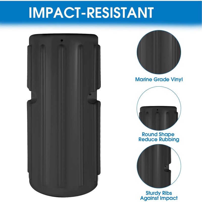 Dock Bumper Fender,Boat Dock Bumpers for Edge or Side,Marine Fender