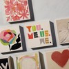 DEMDACO Squiggle Heart - 4 Inch Black/White MDF Wood Decorative
