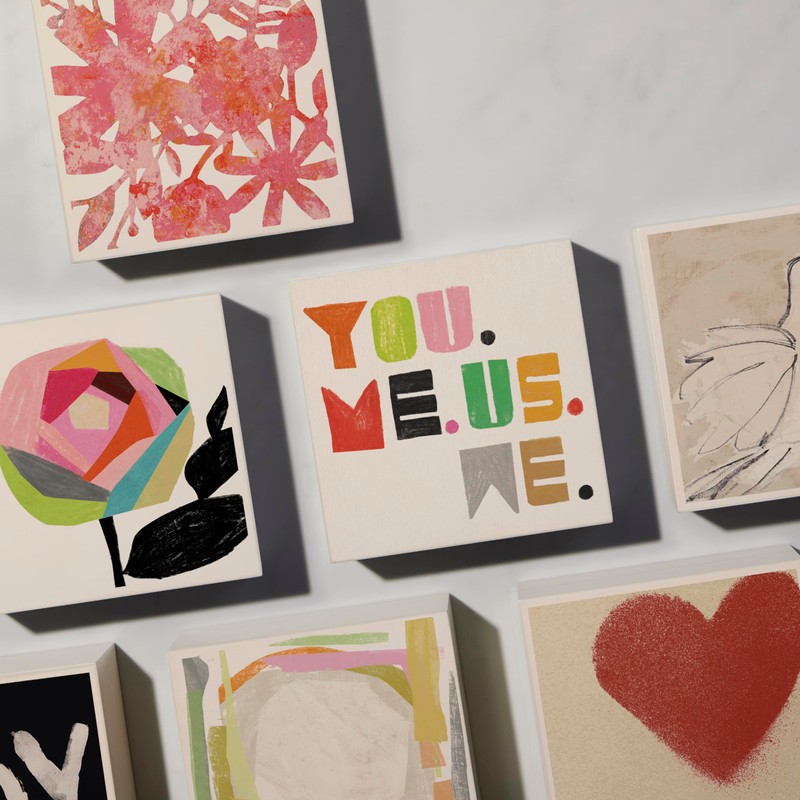 DEMDACO Squiggle Heart - 4 Inch Black/White MDF Wood Decorative
