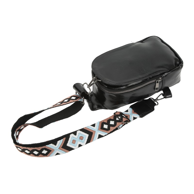 PU Leather Sling Bag Single Strap Shoulder Bag for Outdoor