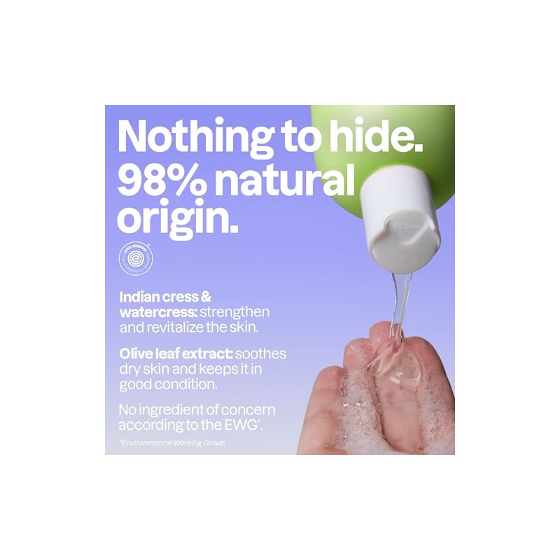 Natural Soothing Body Wash: EWG VERIFIED, Hypoallergenic & Dermatologist Tested