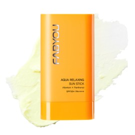 FABYOU Aqua Relaxing Sun Stick SPF50+ PA++++, Lightweight and Paintable UV Stick, For Face & Body, Sensitive Skin, 18g