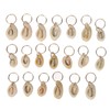 20pcs Shell Dreadlocks Ring DIY Cute Exqusite Hair Braiding Pendant