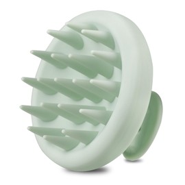 BEAUTLOHAS. Scalp Massager Soft Silicone Scalp Scrubber Silicone Head Scrubber Scalp Brush Hair Massager Scalp Shampoo Brush for Wet and Dry Hair for Women Men(Green)