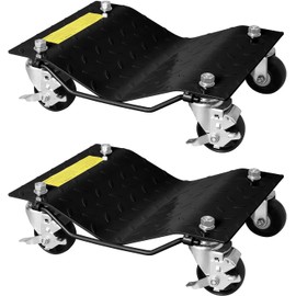 Car Dolly Set of 2 Heavy Duty Car Wheel Dolly Set for Moving Car,Auto Wheel Dollies Set of 2 3000lbs Capacity Black,Car Mover Wheel Dollies for Shops,Garages,