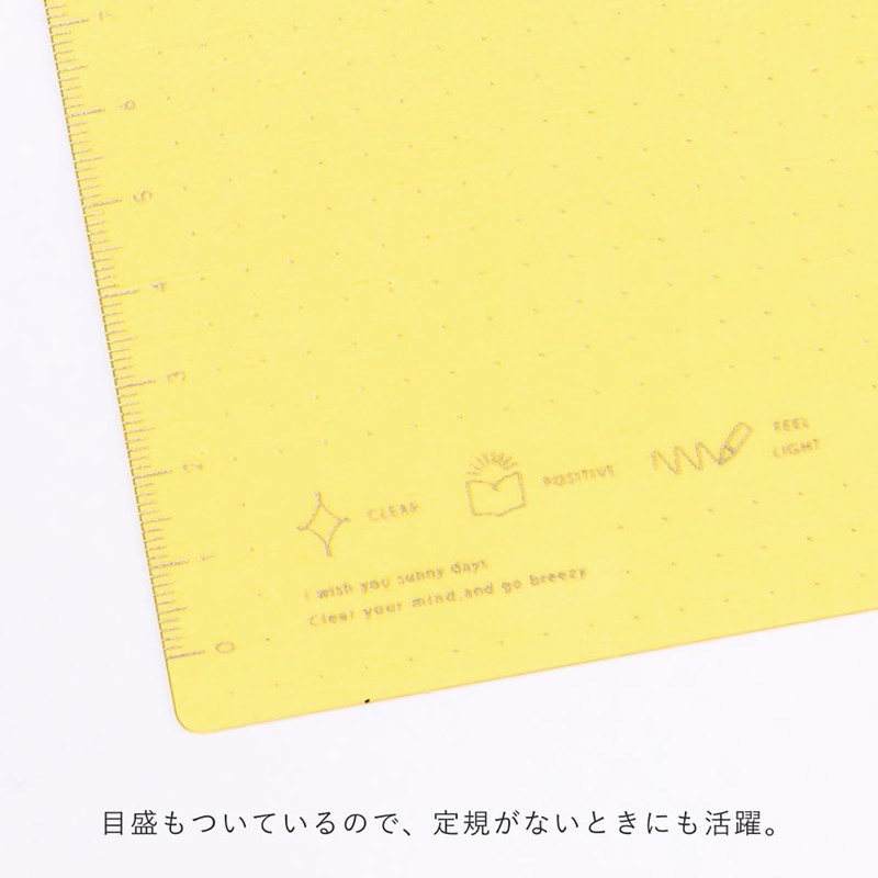 Iroha Publishing ajiki SUNNY Notebook, Weekly/Daily Use, B6 Size (Yellow)