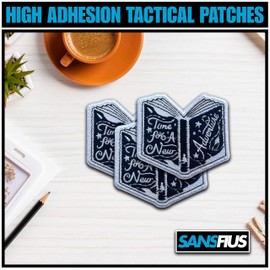 SANSFIUS - Parche para coser de 3 pulgadas, parches de tela para bordar para ropa, mochila de vaquero, parches de apliques para ropa, parche de Booktok para amantes de los libros