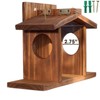 SOONHUA Hanging Squirrel Feeder, Wooden Squirrel Feeder for Outside, Squirrel