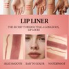 Lápiz Labial 2 En 1 Resistente Al Agua, Delineador De