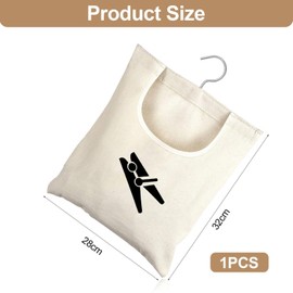 ZGDEIWGF 1 x Clothes Peg Storage Bag, Hanging Peg Bag, Clothes Peg Bag with Hooks, Clothes Peg Basket, Rotating Clothes Peg Bag