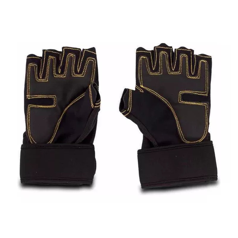 Techno Guantes Para Pesas + Vendas Para Rodillas Pack Gym