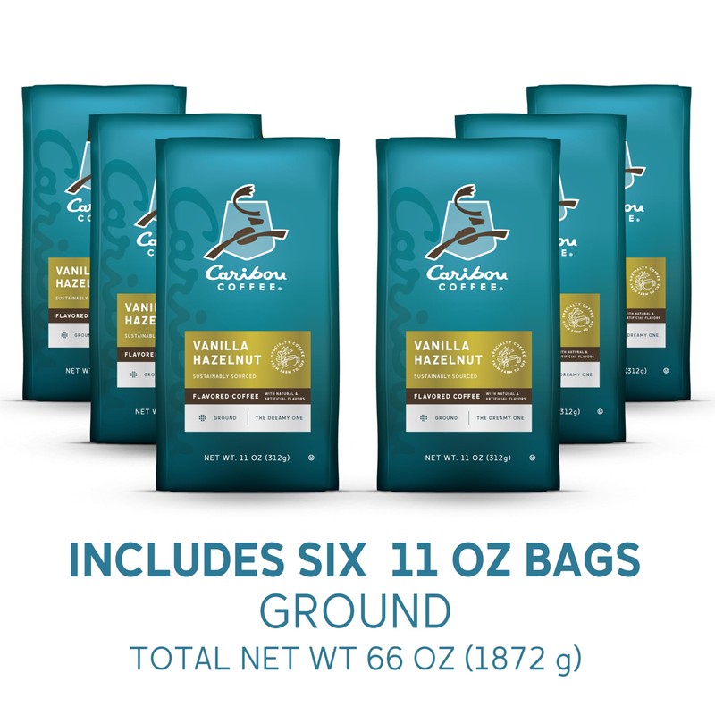 Caribou Coffee, Flavored Ground Coffee - Vanilla Hazelnut Dreamstate 66