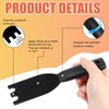 COMNICO Pack of 2 Barbecue Scrapers, Heat Resistant Nylon Spatula,