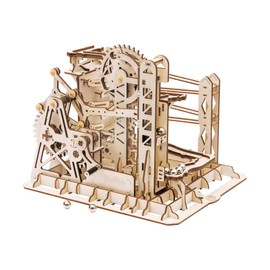 Rowood Marble Run 3D Puzzle, Wooden Town Models for Adults to Build, DIY Mechanical Craft Kit,Teen Boy Gifts on Birthday Christmas - Marble Explorer
