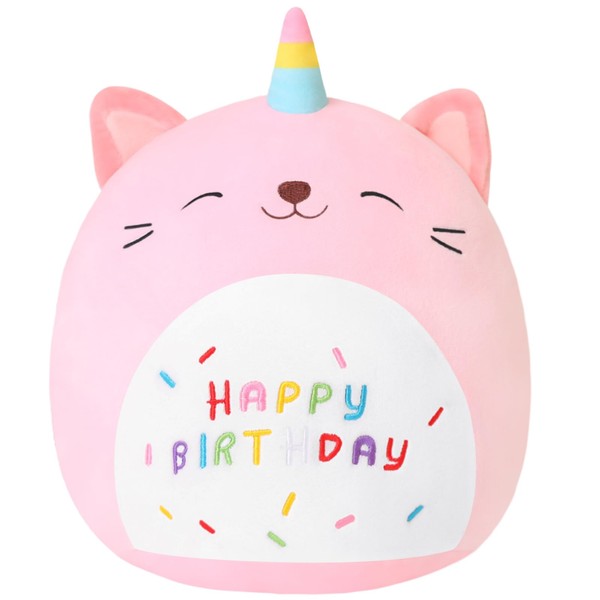 SQEQE Cat Plush Toy Unicorn Cat Stuffed Animal Cute Birthday