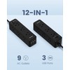 Power Strip Surge Protector, 9 Widely Spaced Outlets with 3