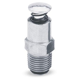 Lumax LX-1422 Silver 1/8" NPT Male Air Bleeder Valve, Maximum Protection Against Rust and Corrosion