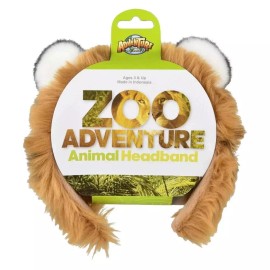 Rhode Island Novelty RI Zoo Adventure Kids Plush Tiger Headband