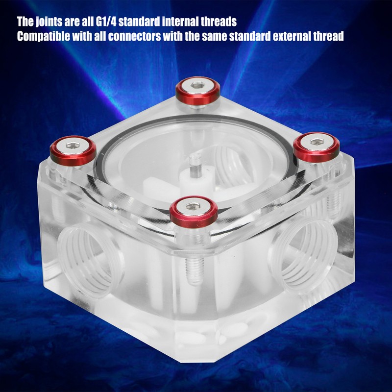 Water Flow Meter LeakingProof Transparent Acrylic Computer WaterCooled Rheometer