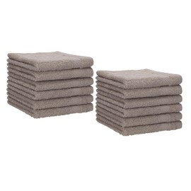 Betz Pack of 12 Guest Towels PALERMO 30x50 cm 100% Cotton (stone)