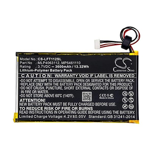 XPS Replacement Battery Compatible with Leapfrog LeapPad Platinum Kids Learning,