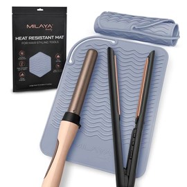 Alfombrilla de silicona resistente al calor para herramientas para el cabello, soporte de rizador, almohadilla alisadora, funda plana de hierro, acces