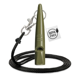 ACME Dog Whistle No. 210.5 + Whistle Band | Audible for All Dogs - Loud and Far-Reaching | For Professional Recall Dog Training (Olive Drap)