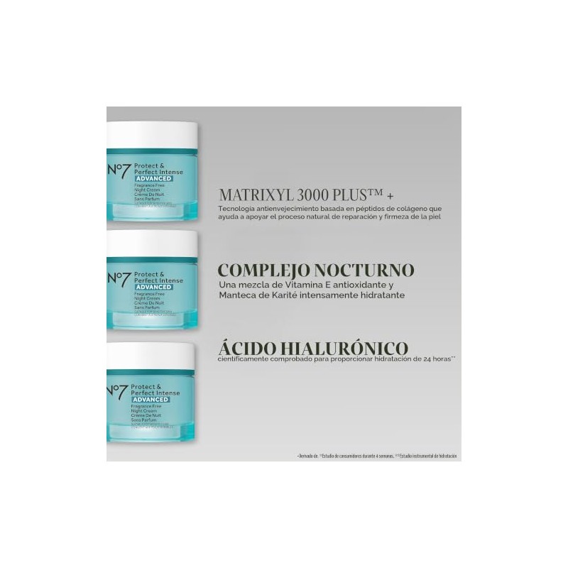 No7 Protect & Perfect Intense Advanced Fragrance Free Night Cream
