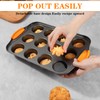 Yuanan 2Pack Mini Cheesecake Pans Removable Bottom Mini Cupcake Pans,