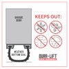 DURA-LIFT Garage Door Foam Bottom Weather Seal for 16' Wide