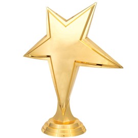 6" Gold Recognition Trophies - Custom Luminary Star Trophy Award 20 Pack