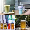 6 Popotes Reutilizables(12.13in) para 40 oz, 2 Cepillos de Limpieza